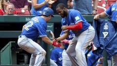 Ernie Clement and Vladimir Guerrero Jr.