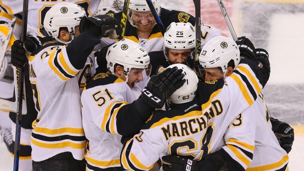 Boston Bruins celebrate