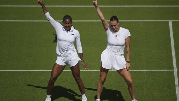 Coco Gauff and Aryna Sabalenka dance at Centre Court and post about it on TikTok and Instagram Article Image 0, The Canadian Press Coco Gauff and Aryna Sabalenka dance at Centre Court and post about it on TikTok and Instagram Article Image 0