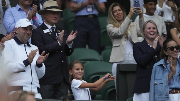 Djokovic's daughter steals the show at Wimbledon with her victory dance Article Image 0, The Canadian Press Djokovic's daughter steals the show at Wimbledon with her victory dance Article Image 0