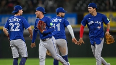 Toronto Blue Jays celebrate