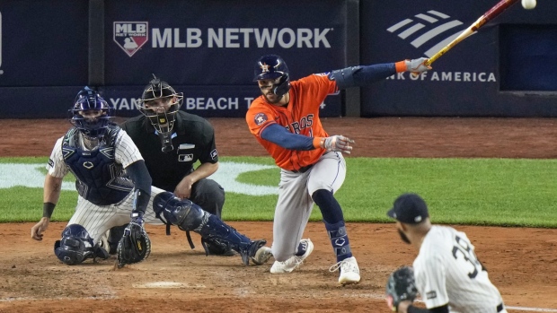 Correa's 10th-inning single lifts Astros past Yankees Article Image 0, The Canadian Press Correa's 10th-inning single lifts Astros past Yankees Article Image 0