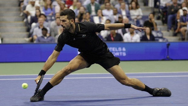 Novak Djokovic is 38 and bidding for a 25th Slam title. He faces Carlos Alcaraz at the US Open Article Image 0, The Canadian Press Novak Djokovic is 38 and bidding for a 25th Slam title. He faces Carlos Alcaraz at the US Open Article Image 0
