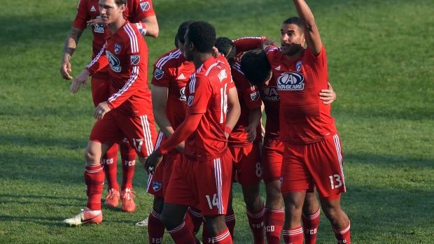 FC Dallas celebrates