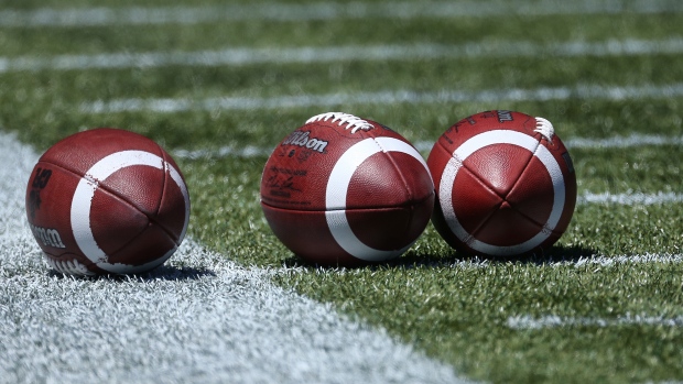 CFL footballs, Tom Szczerbowski/Getty Images CFL footballs