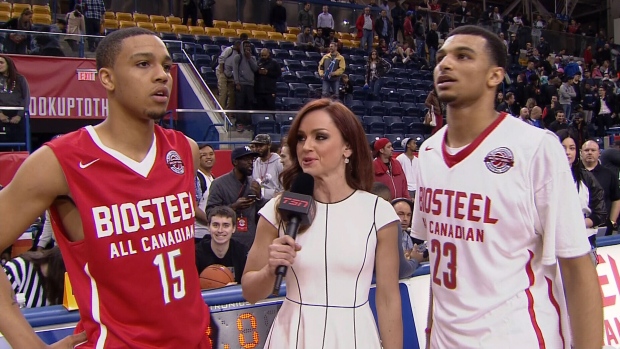 Jalen Poyser and Jamal Murray