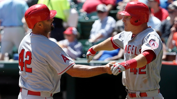 Trout leads Angels over Rangers 