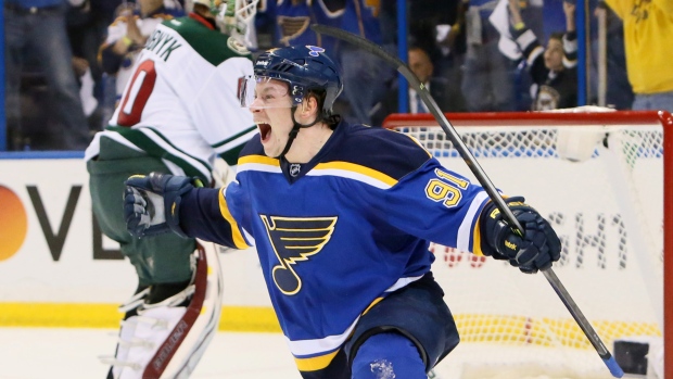 Vladimir Tarasenko of the St. Louis Blues celebrates after scoring a  News Photo - Getty Images
