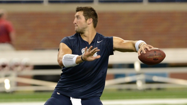 Tim Tebow, Mark Cunningham/Detroit Lions/Getty Images Tim Tebow