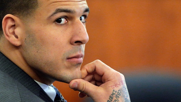 Aaron Hernandez , The Canadian Press Aaron Hernandez