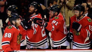 Patrick Kane, Blackhawks celebrate