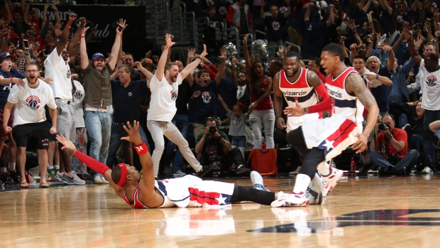 Paul Pierce's buzzer-beater lifts Wizards past Hawks 103-101