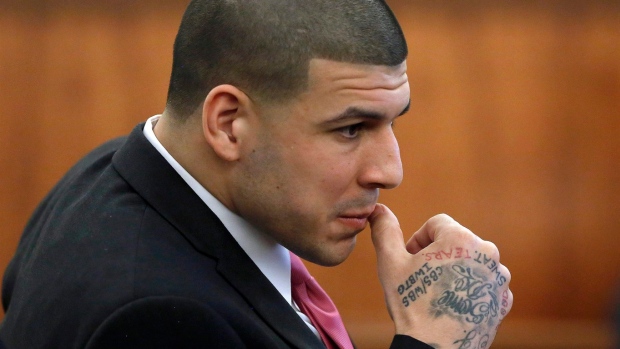 Aaron Hernandez , The Canadian Press Aaron Hernandez