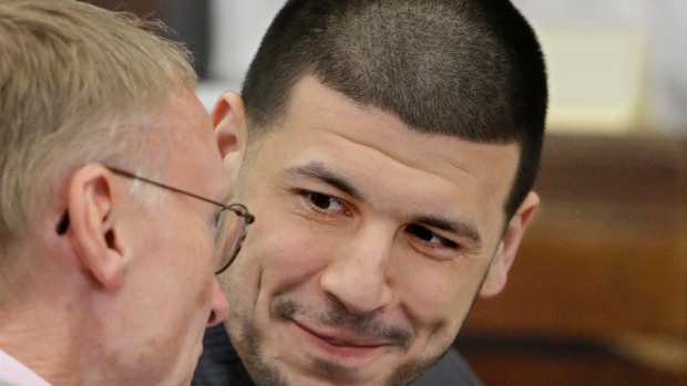 Aaron Hernandez, The Canadian Press Aaron Hernandez