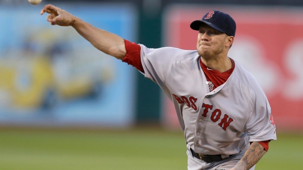 Boston limited to 5 hits, wastes solid start by Peavy in 4-2 loss to Oakland Article Image 0