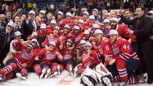 Oshawa Generals celebrate