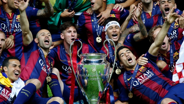 barcelona last champions league