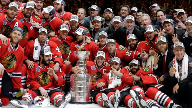 Blackhawks celebrate