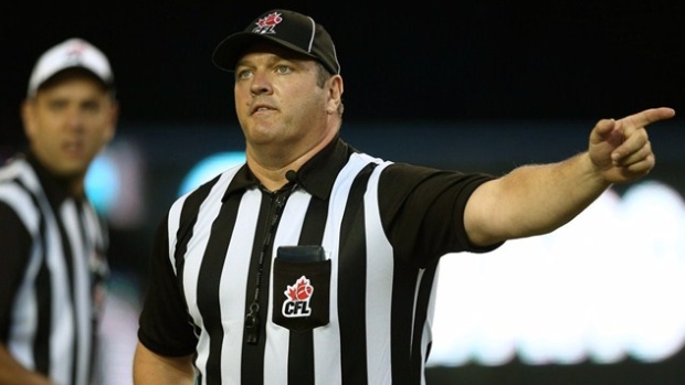 CFL referee, Tom Szczerbowski/Getty Images CFL referee