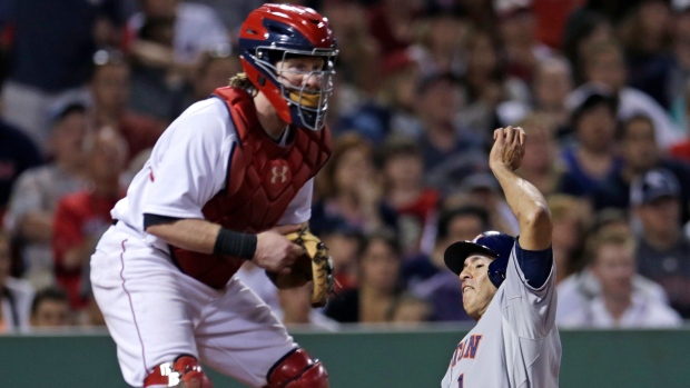Carlos Correa scores, The Canadian Press Carlos Correa scores