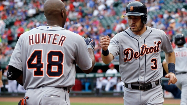 Double dose of Martinez for Tigers in their 6th win in row, 8-6 over slumping Rangers Article Image 0