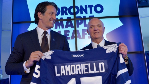 Lou Lamoriello - Toronto Maple Leafs, The Canadian Press Lou Lamoriello - Toronto Maple Leafs
