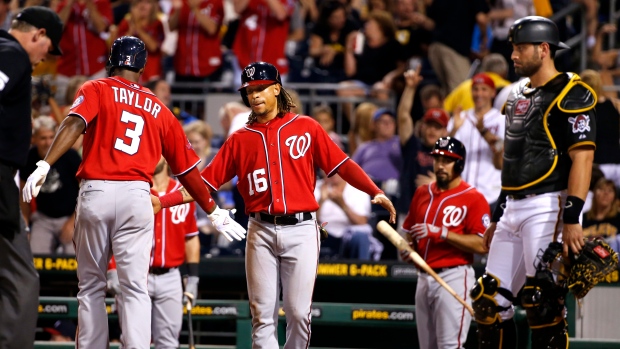 Michael Taylor, Nationals celebrate