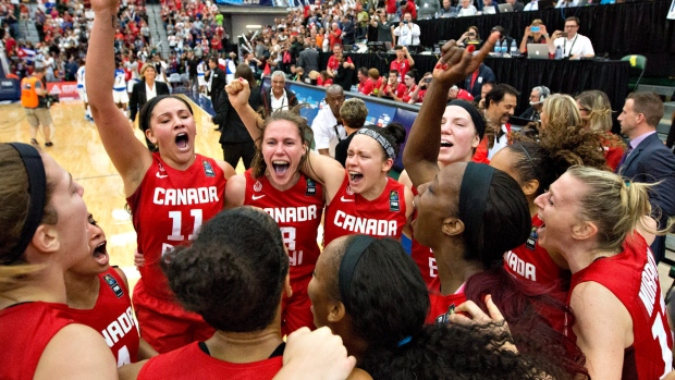 Team Canada Celebrates