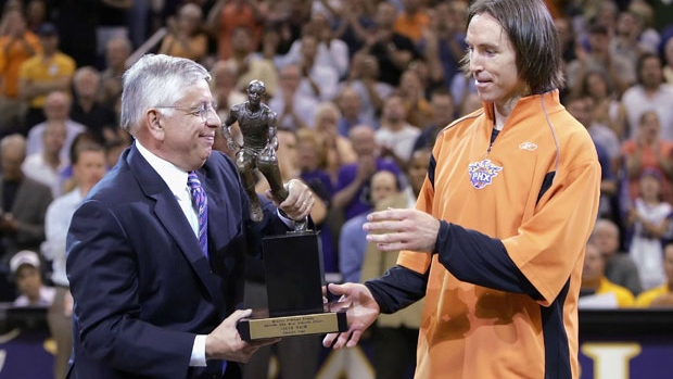 David Stern Steve Nash, Getty Images David Stern Steve Nash