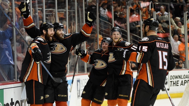 Anaheim Ducks celebrate