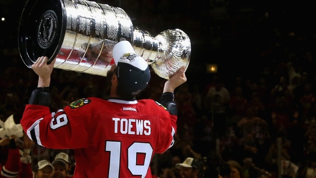 Jonathan Toews, Dave Sandford/National Hockey League/Getty Images Jonathan Toews