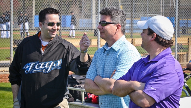 Alex Anthopoulos and Tony LaCava, David Cooper/Toronto Star/Getty Images Alex Anthopoulos and Tony LaCava
