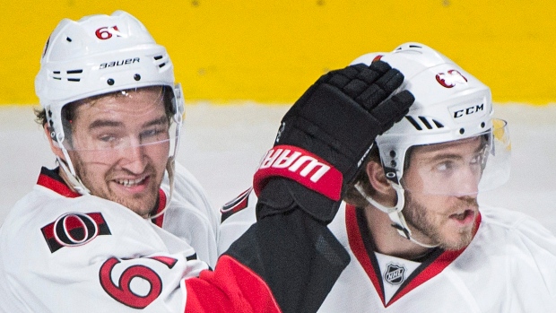 Mike Hoffman and Mark Stone, The Canadian Press Mike Hoffman and Mark Stone