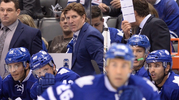 Maple Leafs Mike Babcock , CP Maple Leafs Mike Babcock
