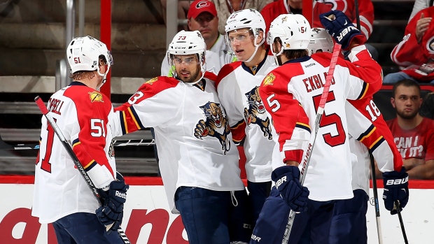 Florida Panthers Celebrate, Gregg Forwerck/National Hockey League/Getty Images Florida Panthers Celebrate