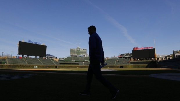 Theo Epstein at Wrigley Field