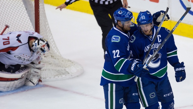 Sedin twins celebrate