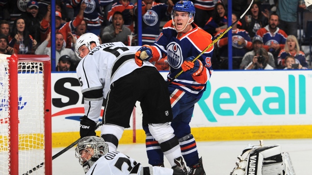 Connor McDavid and Jonathan Quick, Andy Devlin/National Hockey League/Getty Images Connor McDavid and Jonathan Quick