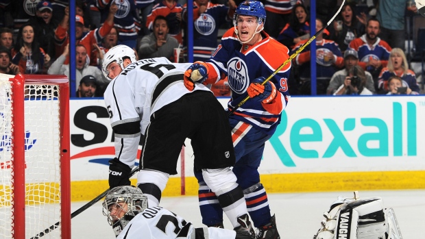 Connor McDavid and Jonathan Quick