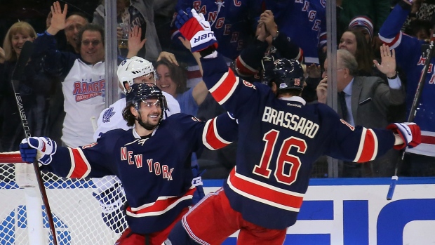 Mats Zuccarello and Derick Brassard