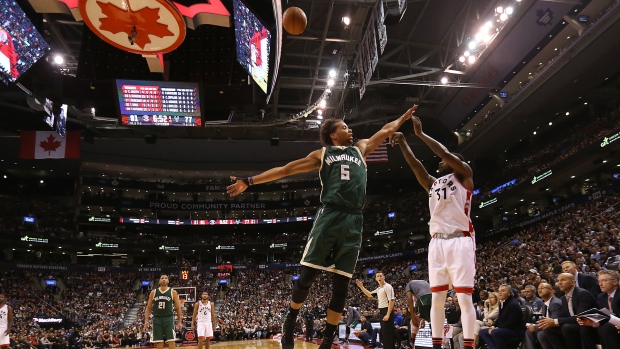 Terrence Ross shoots over Michael Carter-Williams