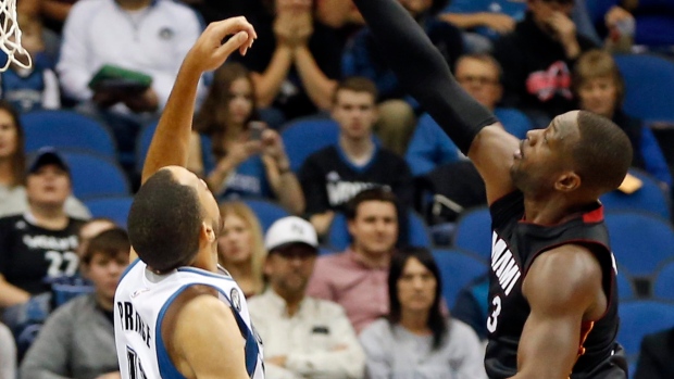 Dwyane Wade and Tayshaun Prince