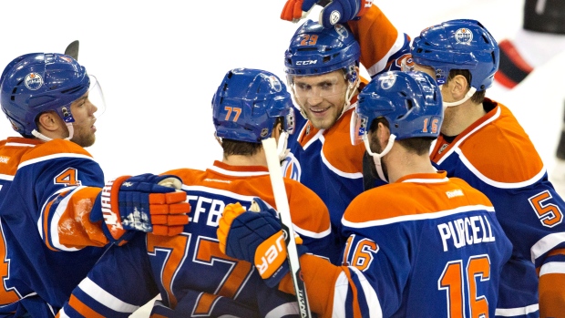 Oilers celebrate