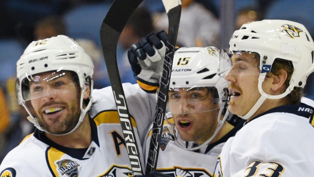 Nashville Predators Celebrate , The Canadian Press Nashville Predators Celebrate