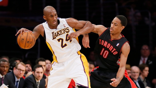 Kobe Bryant and DeMar DeRozan