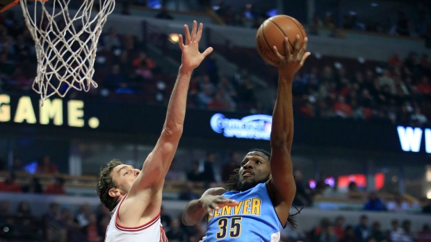 Pau Gasol and Kenneth Faried