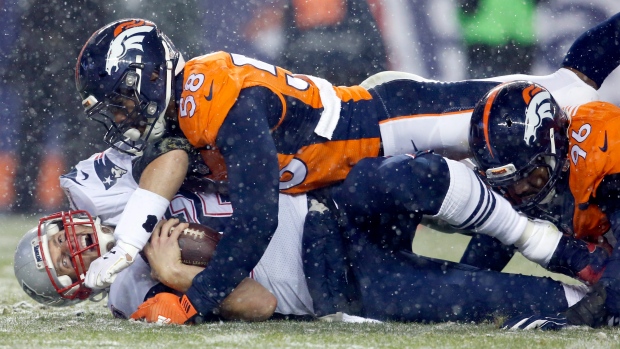 Von Miller, Tom Brady, The Canadian Press Von Miller, Tom Brady
