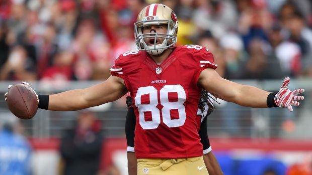 Garrett Celek, The Canadian Press Garrett Celek