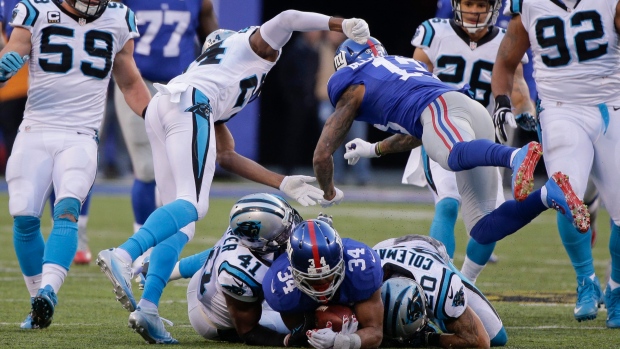 Odell Beckham Jr. hits Josh Norman, The Canadian Press Odell Beckham Jr. hits Josh Norman