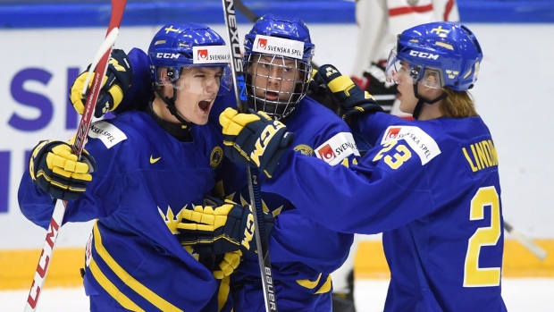 Sweden celebrates, The Canadian Press Sweden celebrates